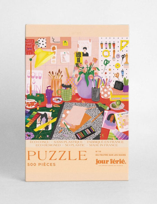 Puzzle Du feutre sur les mains 500 pièces