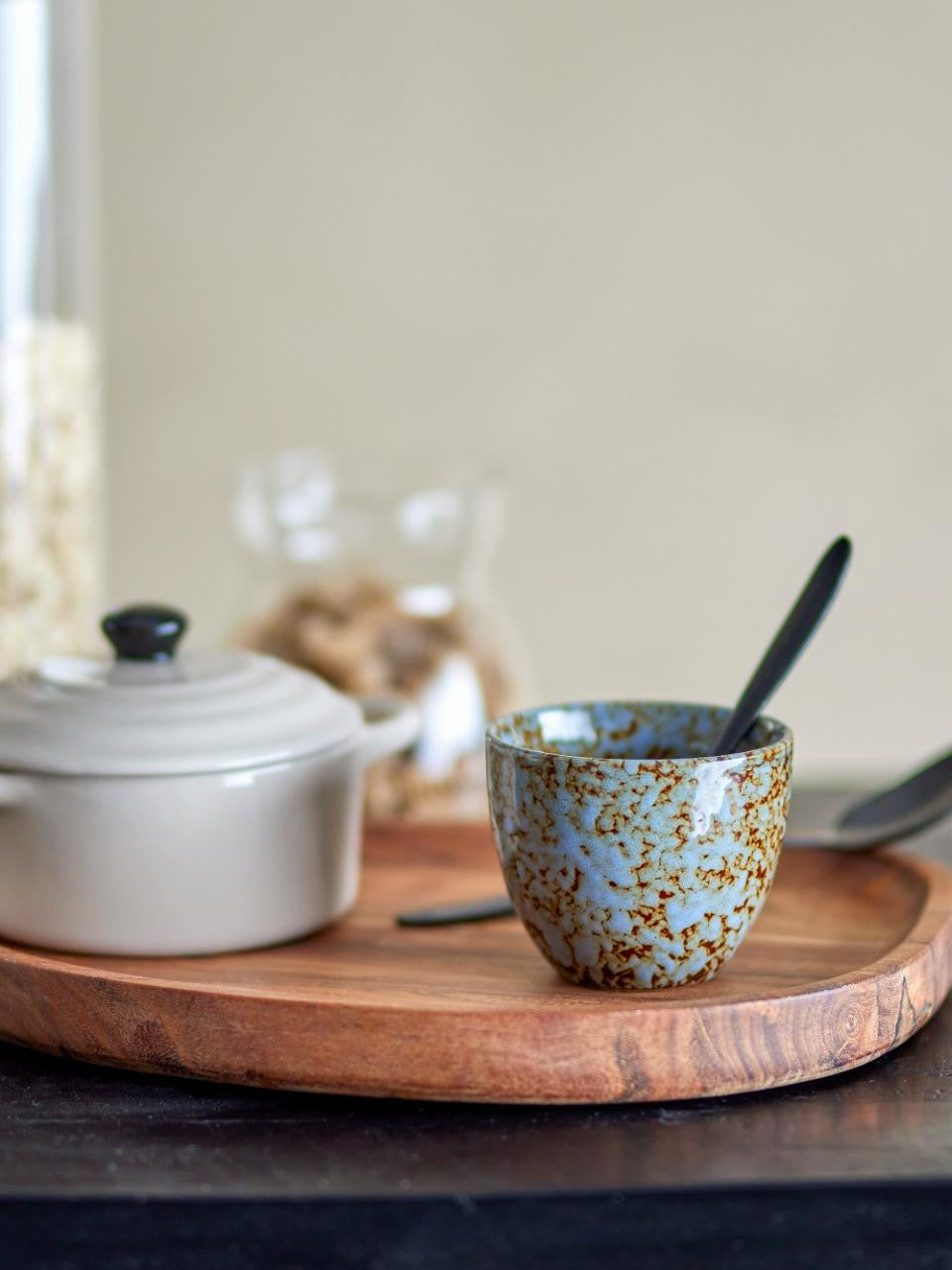 Tasse Paula bleue/marron sans anse