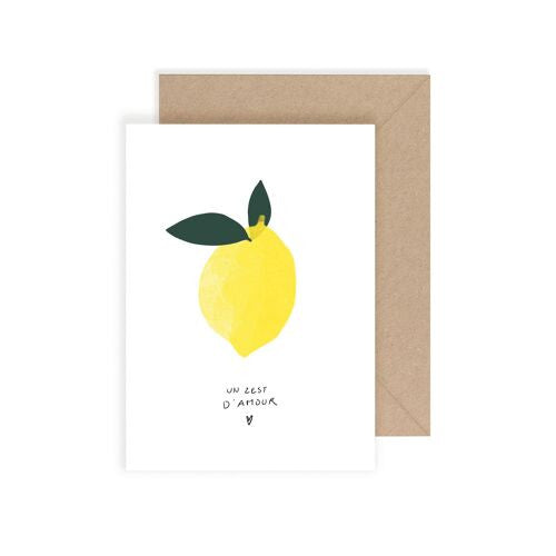 Carte Un zest" d'amour" — My lovely thing , Lyon
