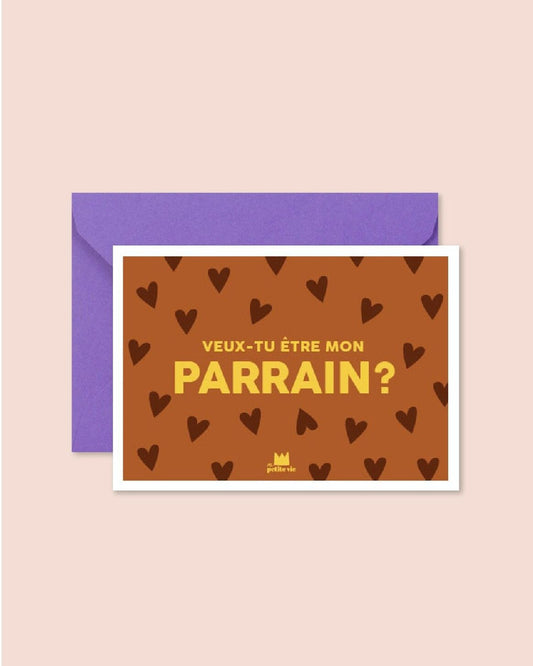 Carte - Veux-tu être mon parrain ?