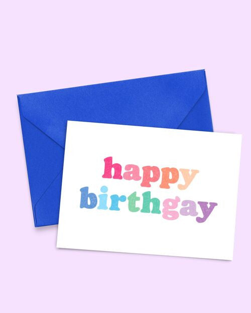 Carte Happy birthGAY — Thomas Gravereau , Lyon