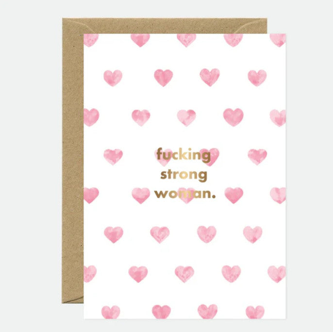 Carte F*cking strong Woman - Girl power