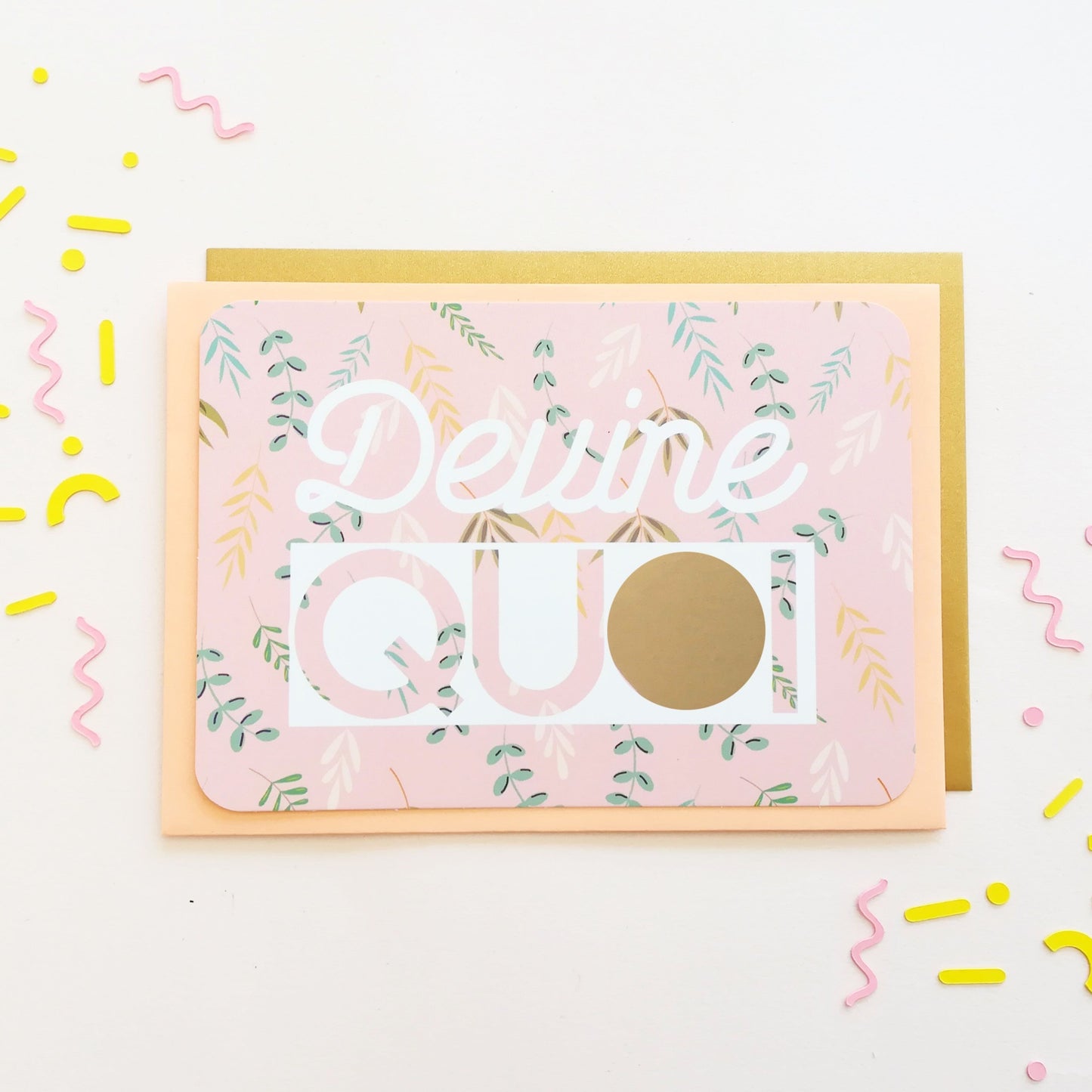 Carte à gratter Devine quoi ? - Veux-tu être ma témoin ?