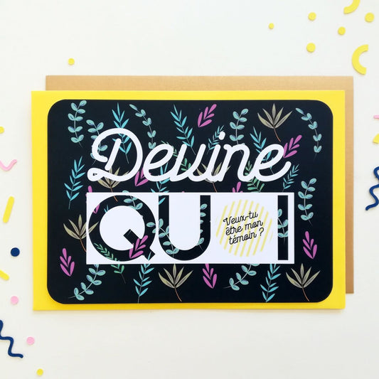 Carte à gratter Devine quoi ? - Veux-tu être mon témoin ? — Pamela Loops , Lyon