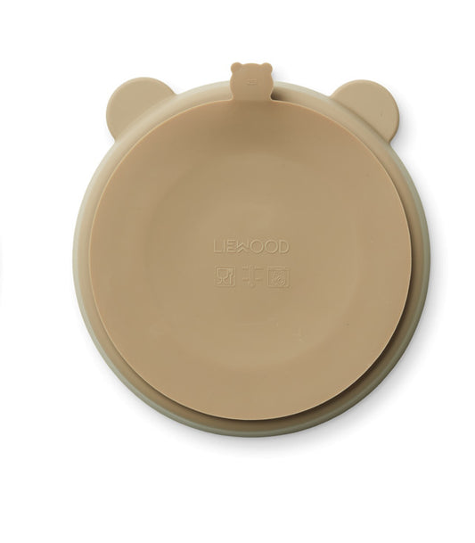 Assiette Stacy ventouse 3 compartiments - Oat