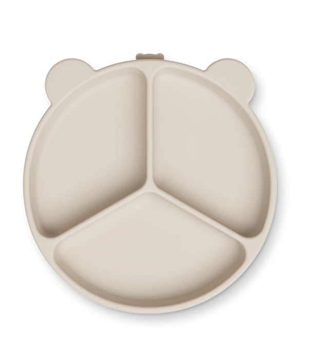 Assiette Stacy ventouse 3 compartiments - Sandy