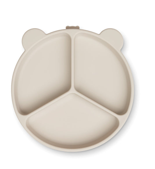 Assiette Stacy ventouse 3 compartiments - Sandy