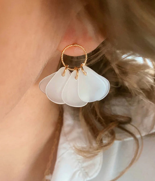 Boucles Salsa - Blanc — Les jolis bonheurs , Lyon