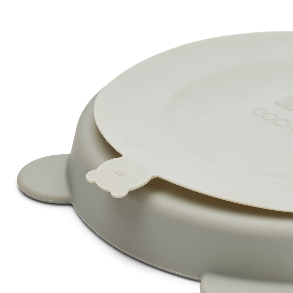 Assiette Stacy ventouse 3 compartiments - Dove blue