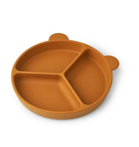 Assiette Stacy ventouse 3 compartiments - Mustard — Liewood , Lyon