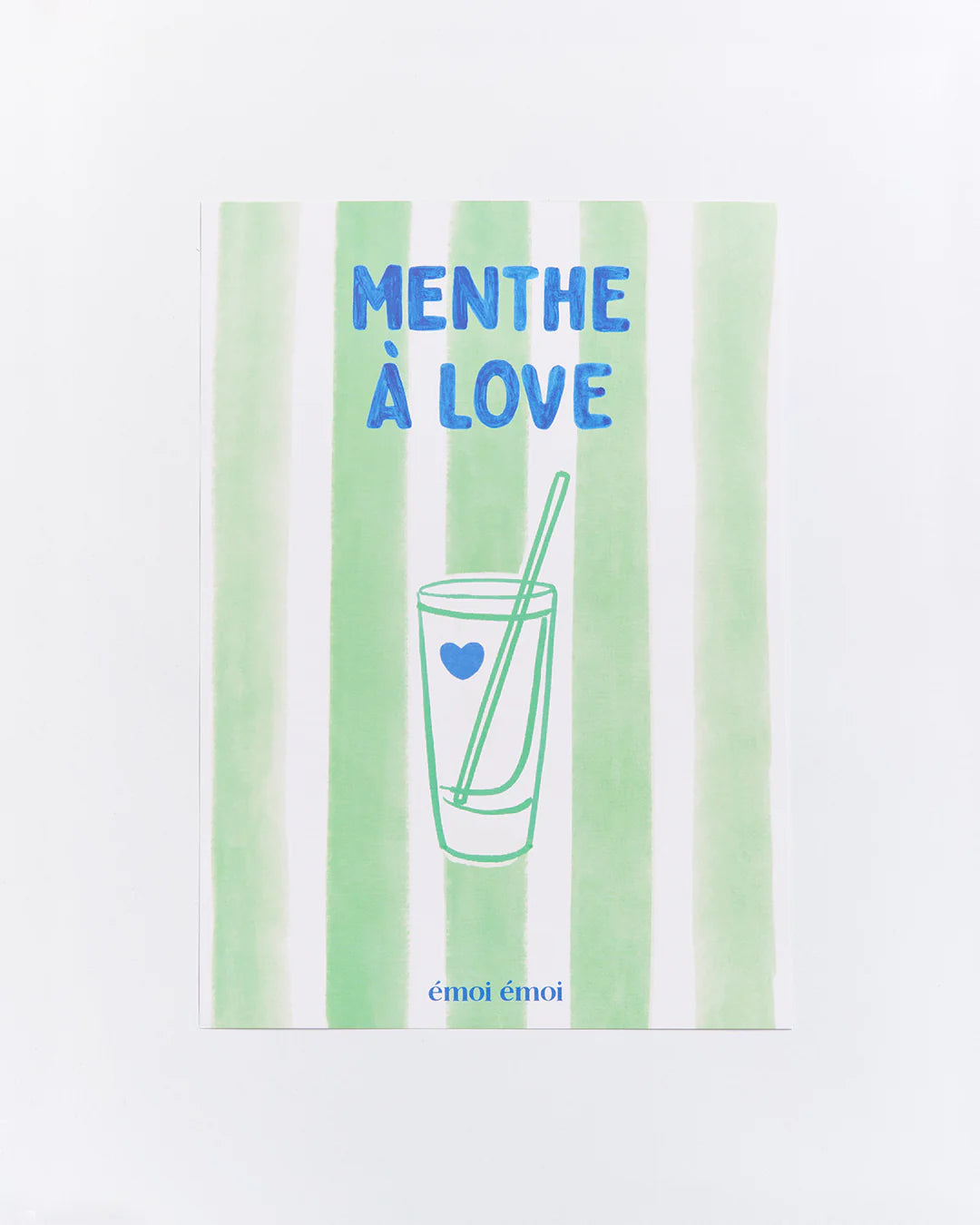 Affiche A4 Menthe à love — Émoi émoi , Lyon