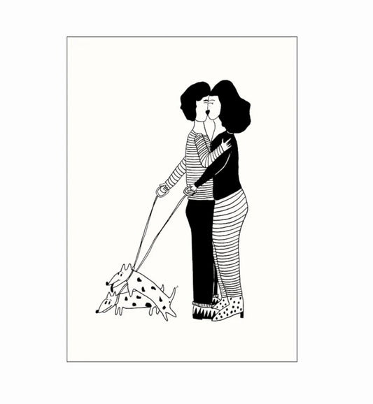 Affiche A4 Horny dogs