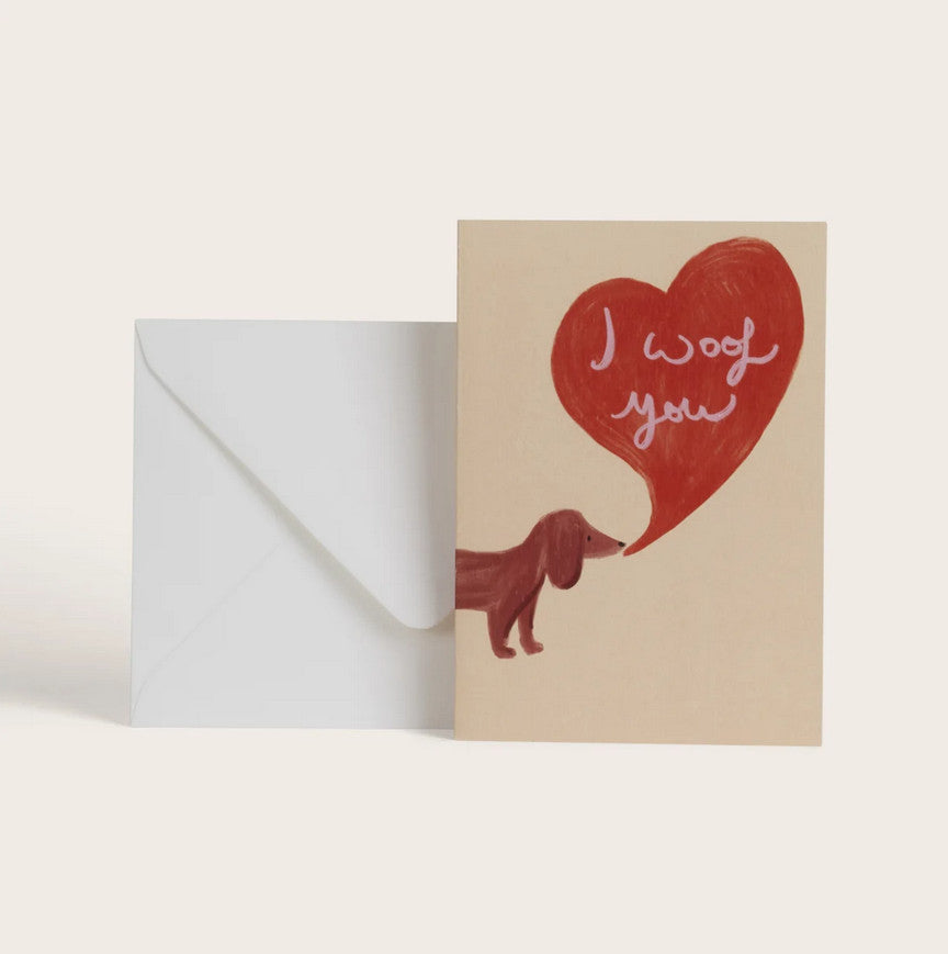 Carte Puppy I woof you"" — Season Paper , Lyon