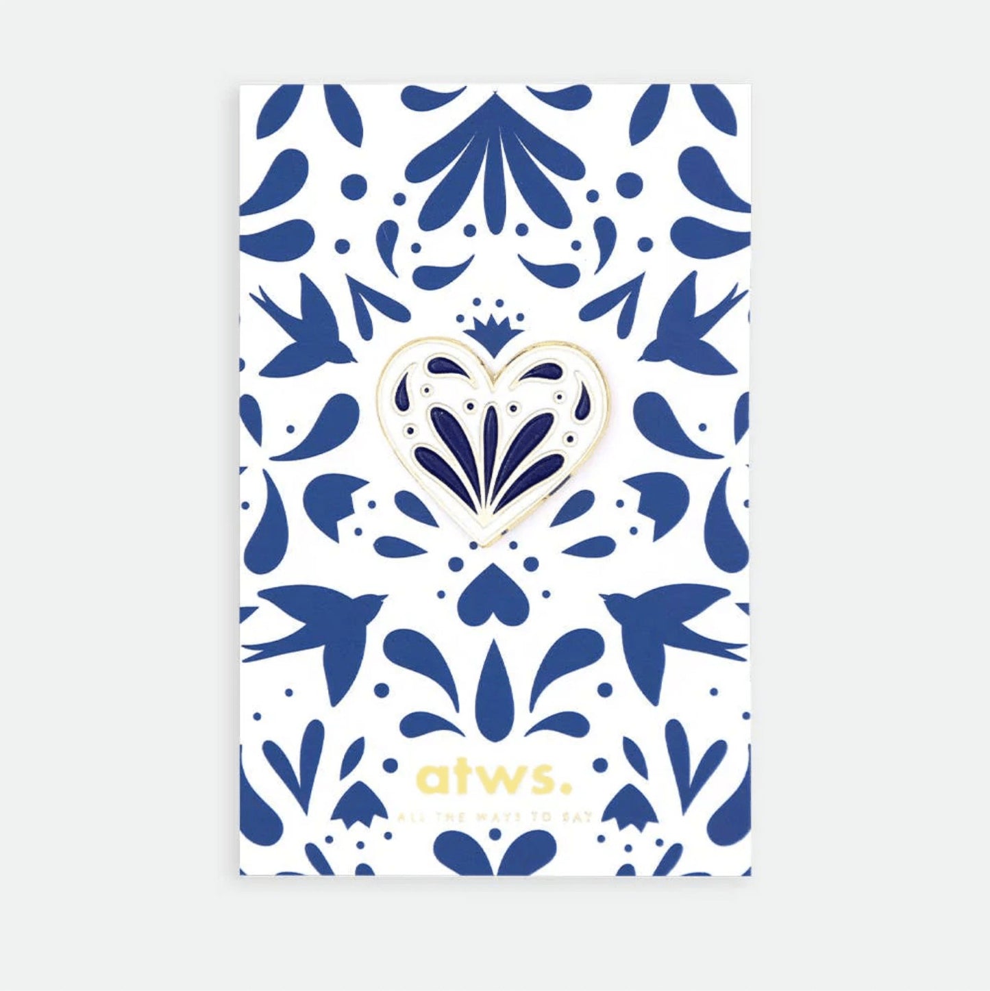Pins Blue heart