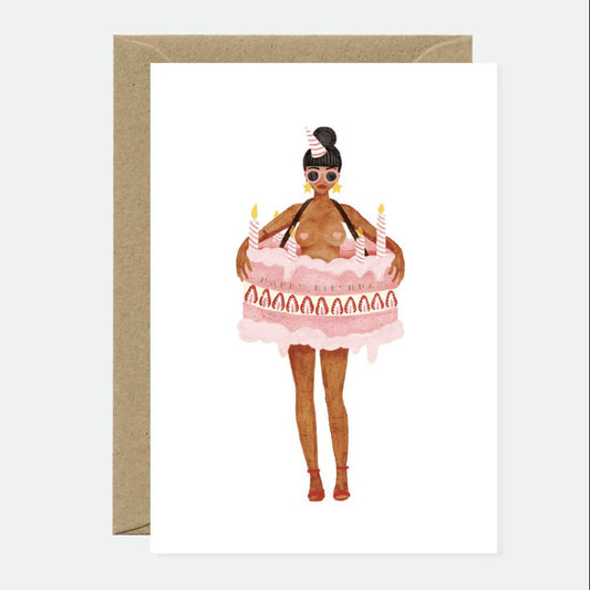 Carte Girl in cake — All the ways to say , Lyon