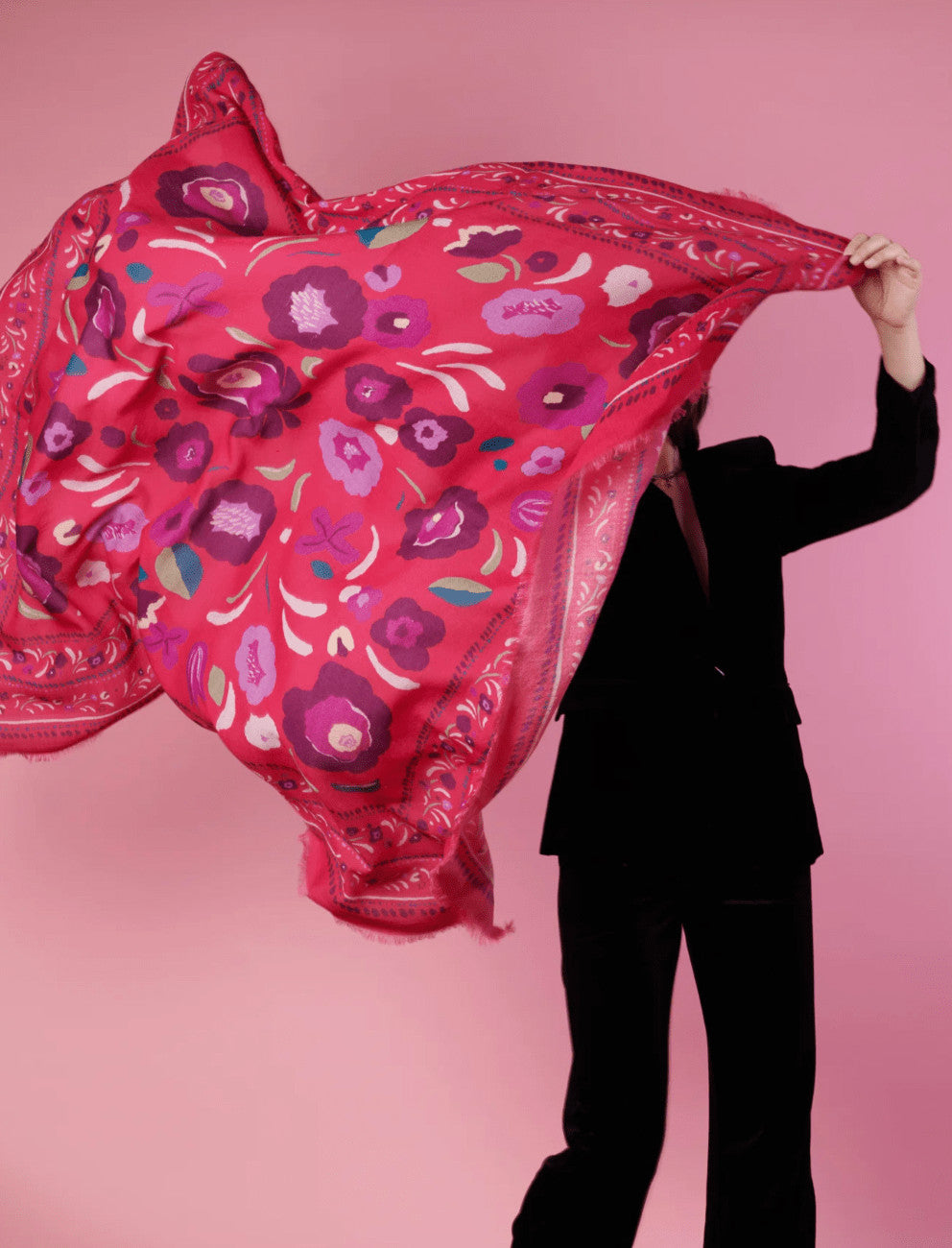 Foulard Balkans - Fuschia