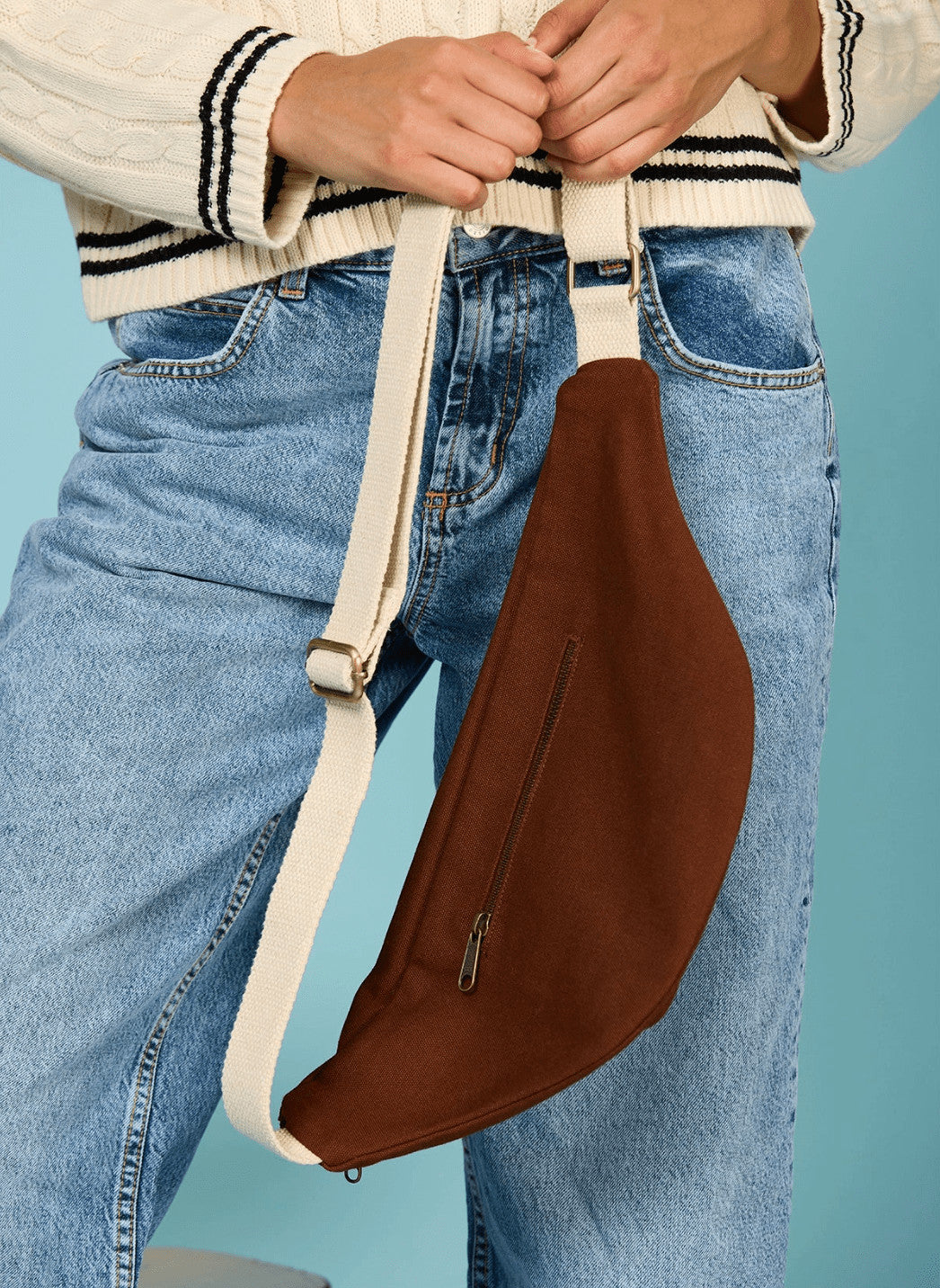 Sac banane XL Sofia - Chocolat