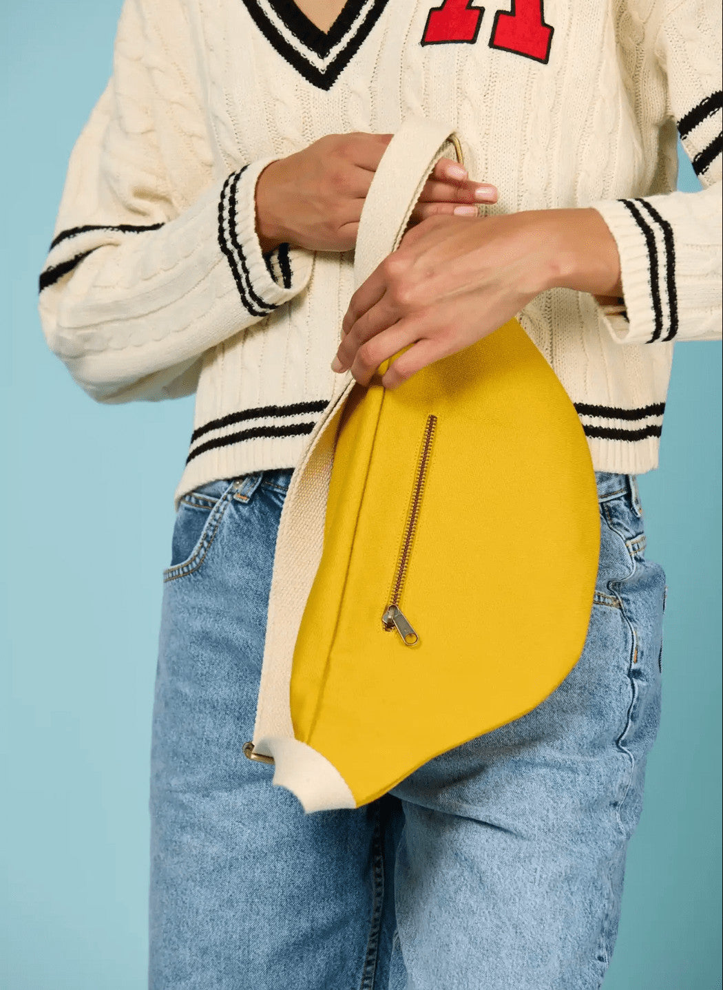 Sac banane XL Sofia - Safran
