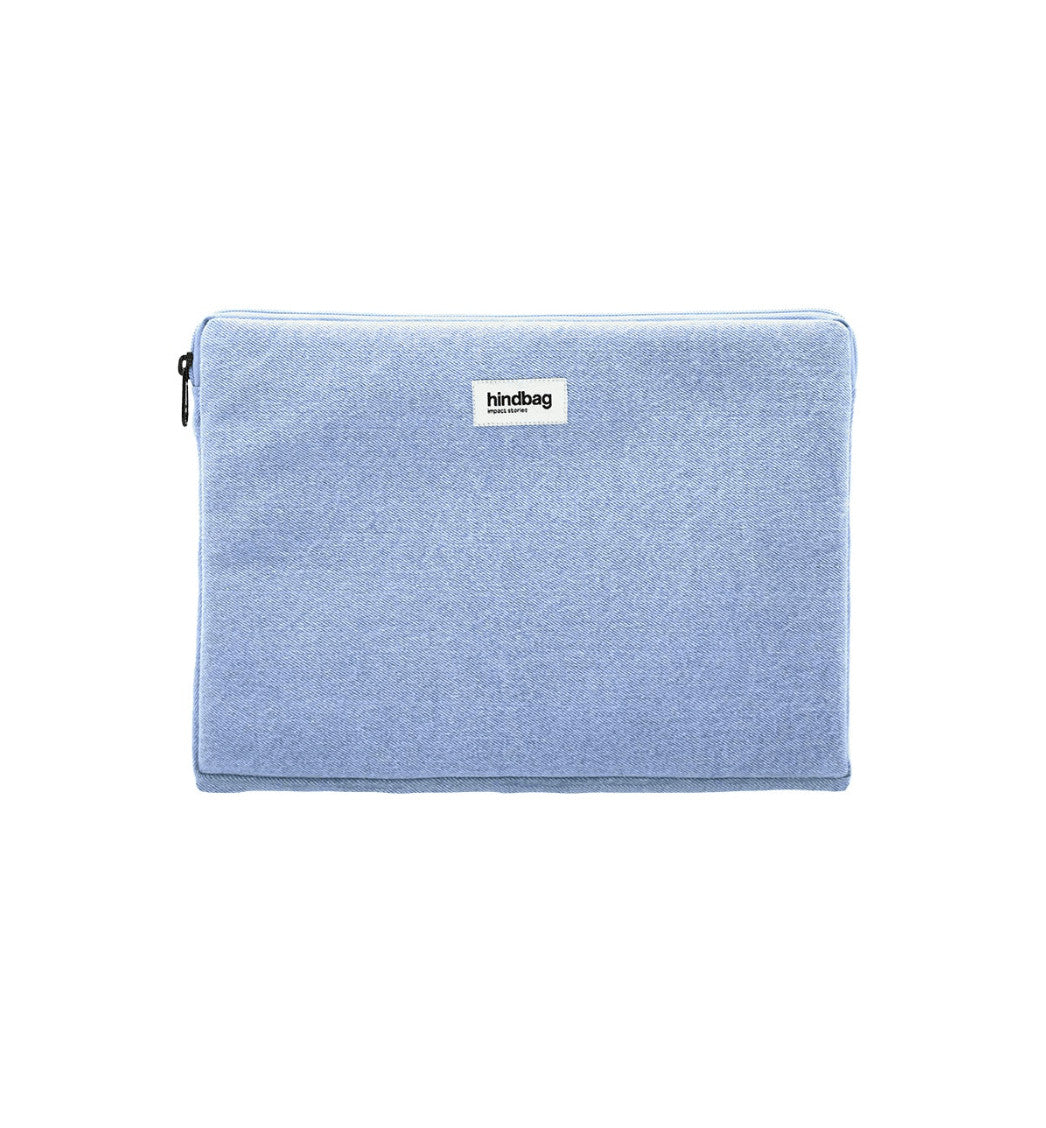 Housse d'ordinateur Ava M - Denim bleu