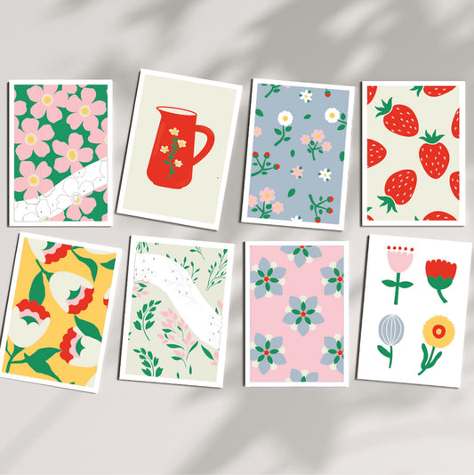 Kit de peinture au numéro 8 cartes - Chez mamie — Salut Irène , Lyon