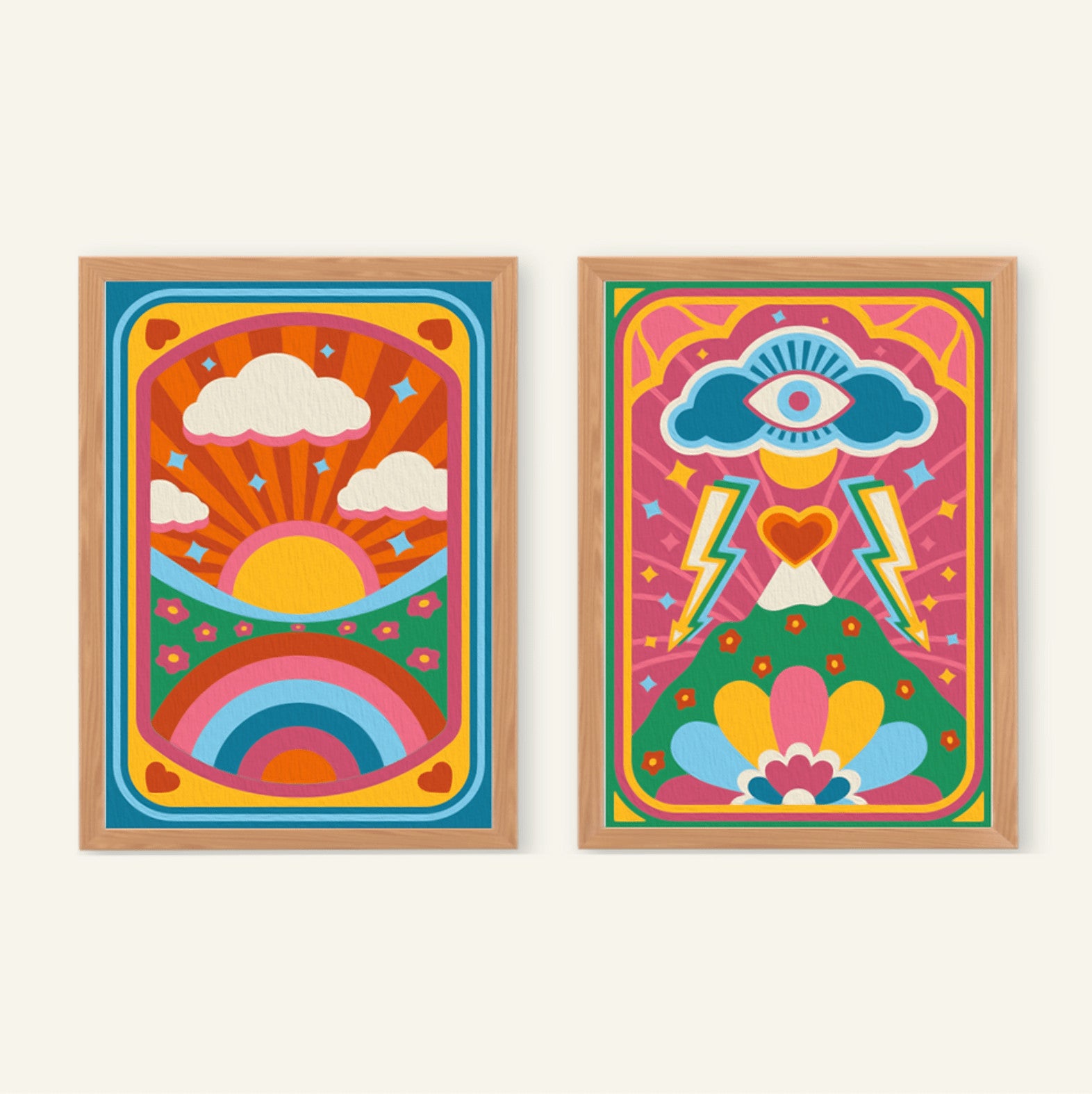 Kit de 2 peintures au numéro A4 - Fantastiques — Salut Irène , Lyon
