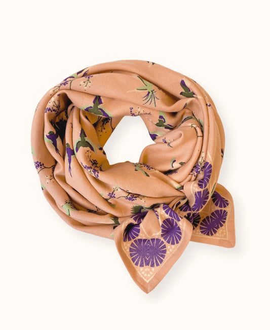 Big foulard Latika Cerisier - Blush