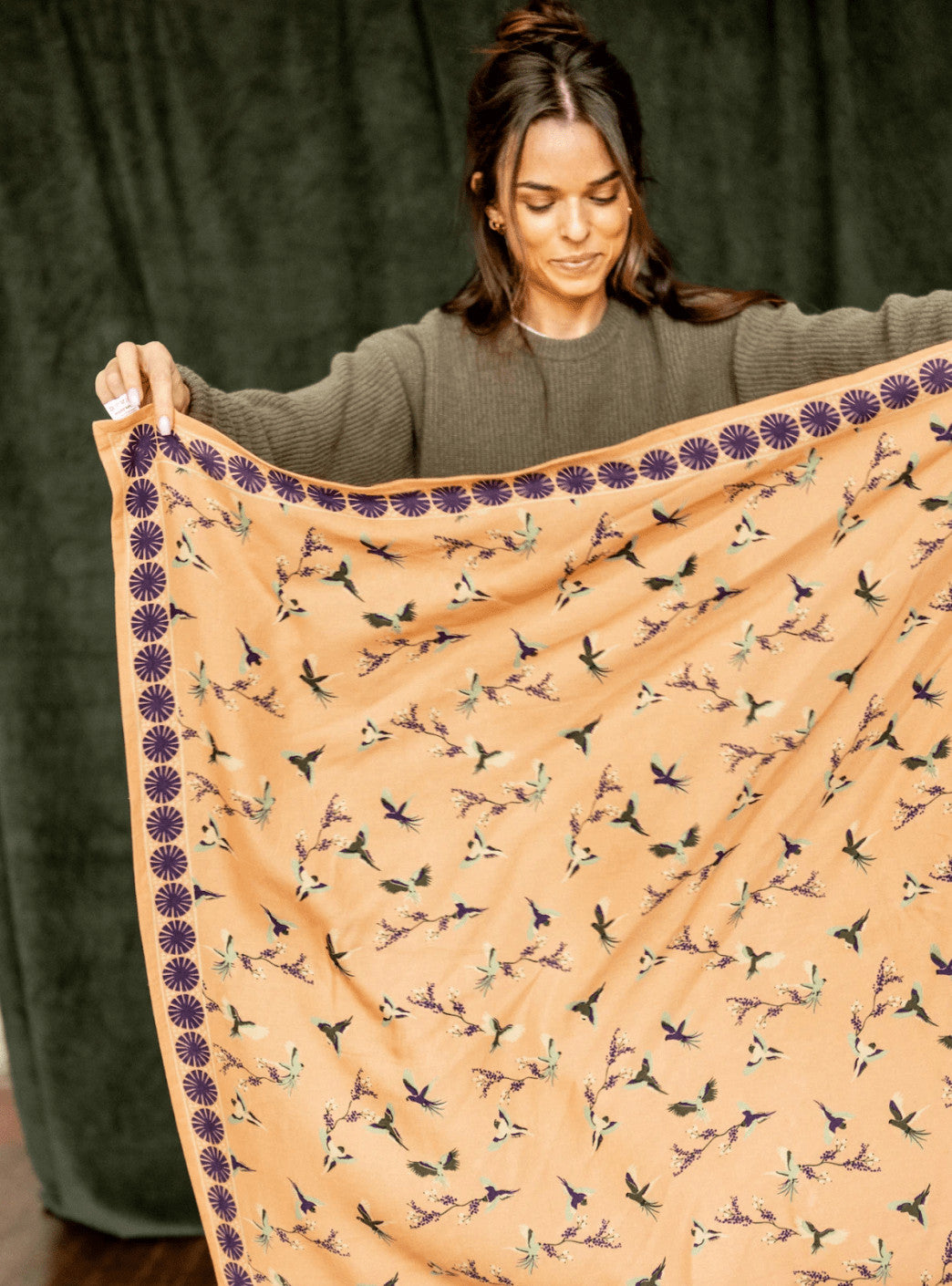 Big foulard Latika Cerisier - Blush