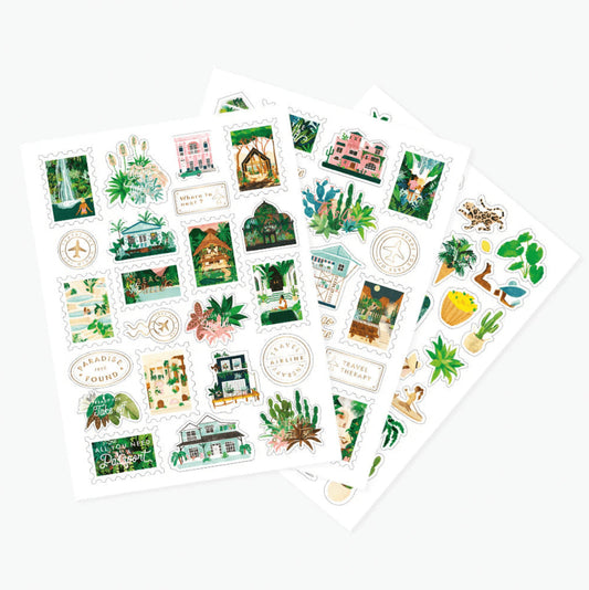 Set de stickers - Wanderlust — All the ways to say , Lyon
