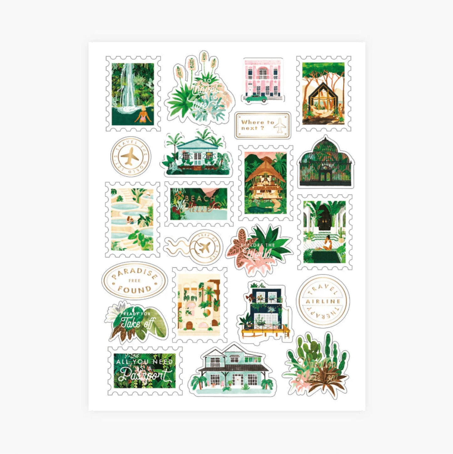 Set de stickers - Wanderlust