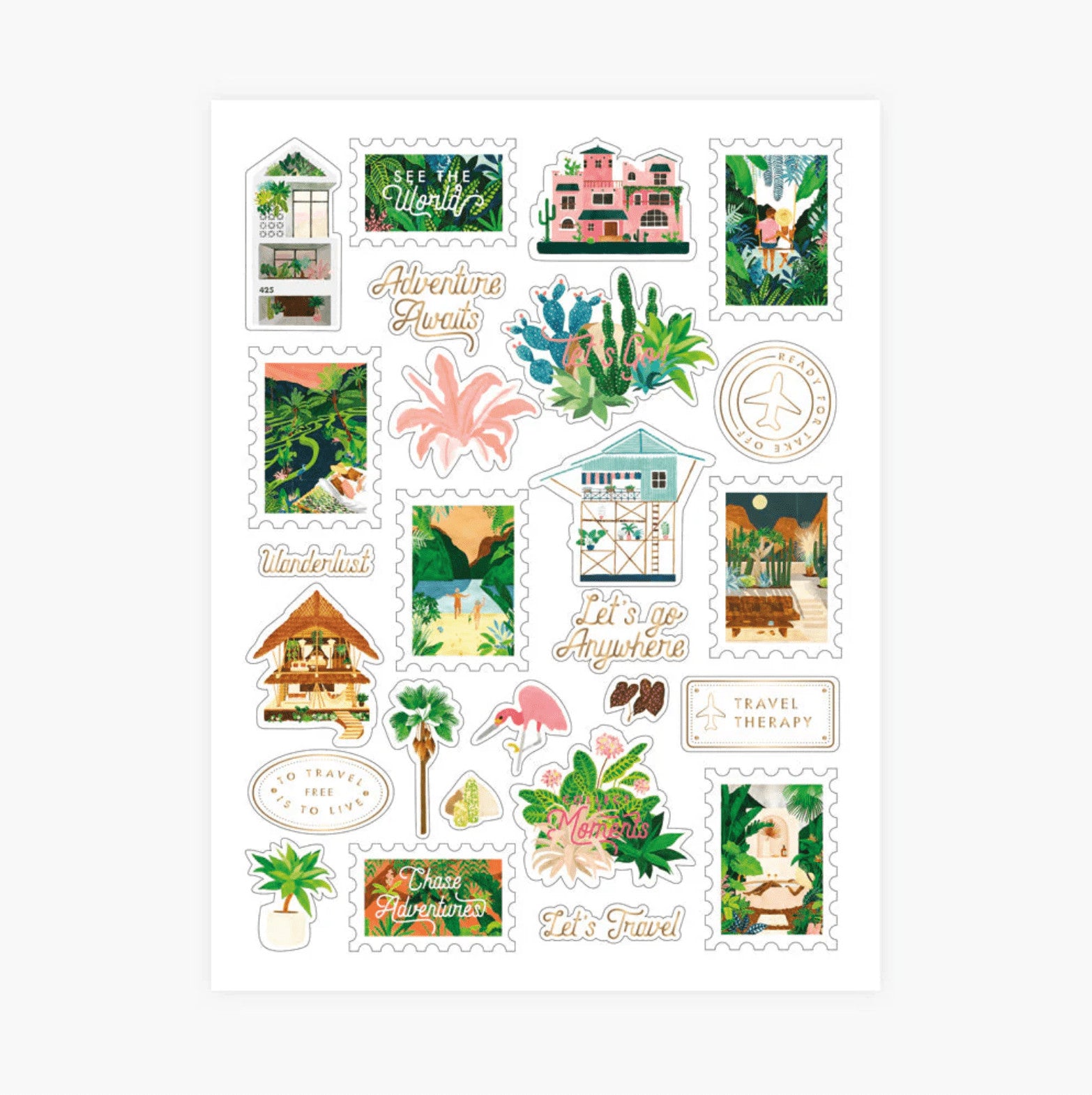 Set de stickers - Wanderlust