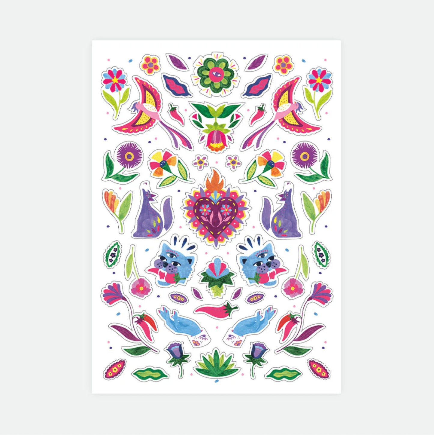 Set de stickers - Mexican jungle