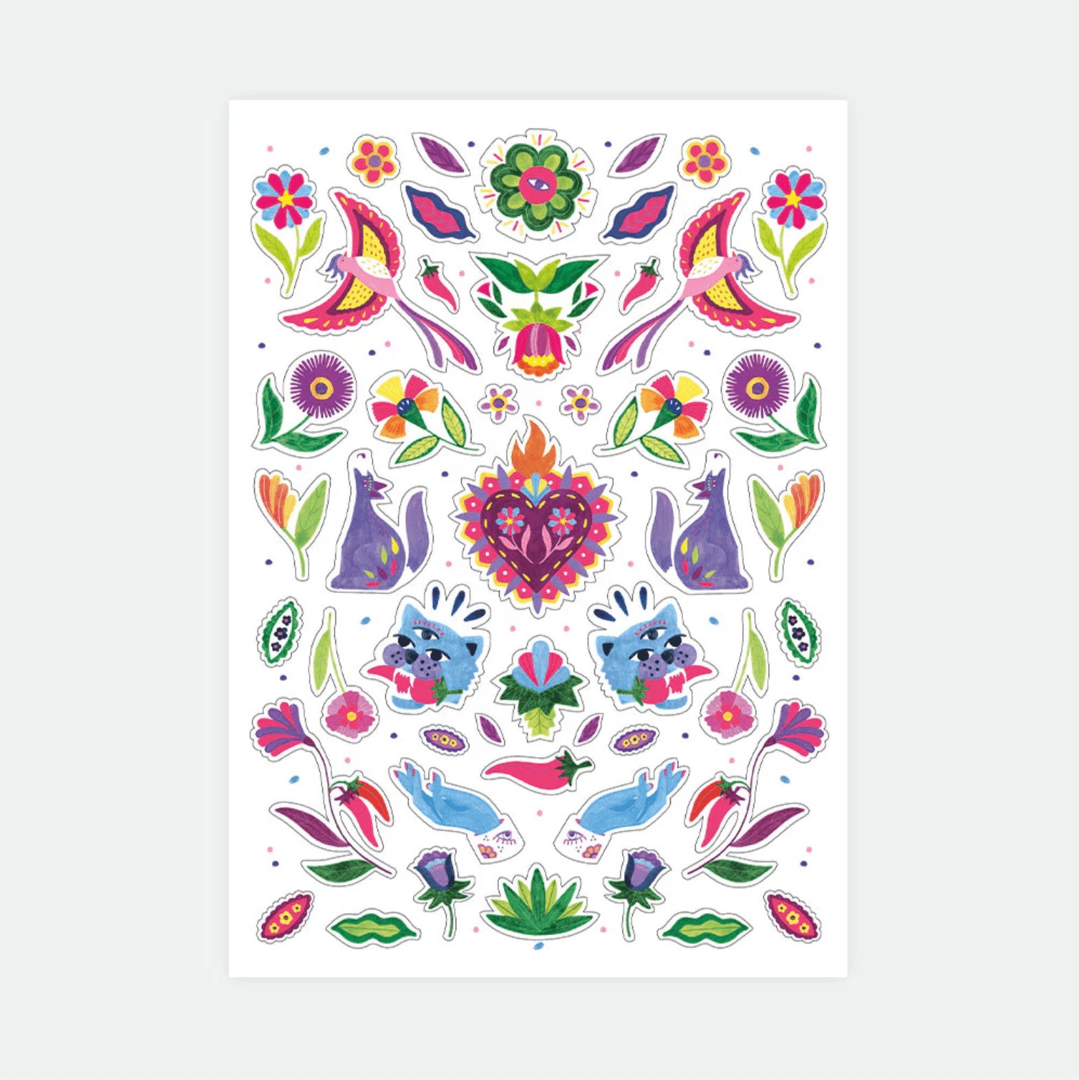 Set de stickers - Mexican jungle