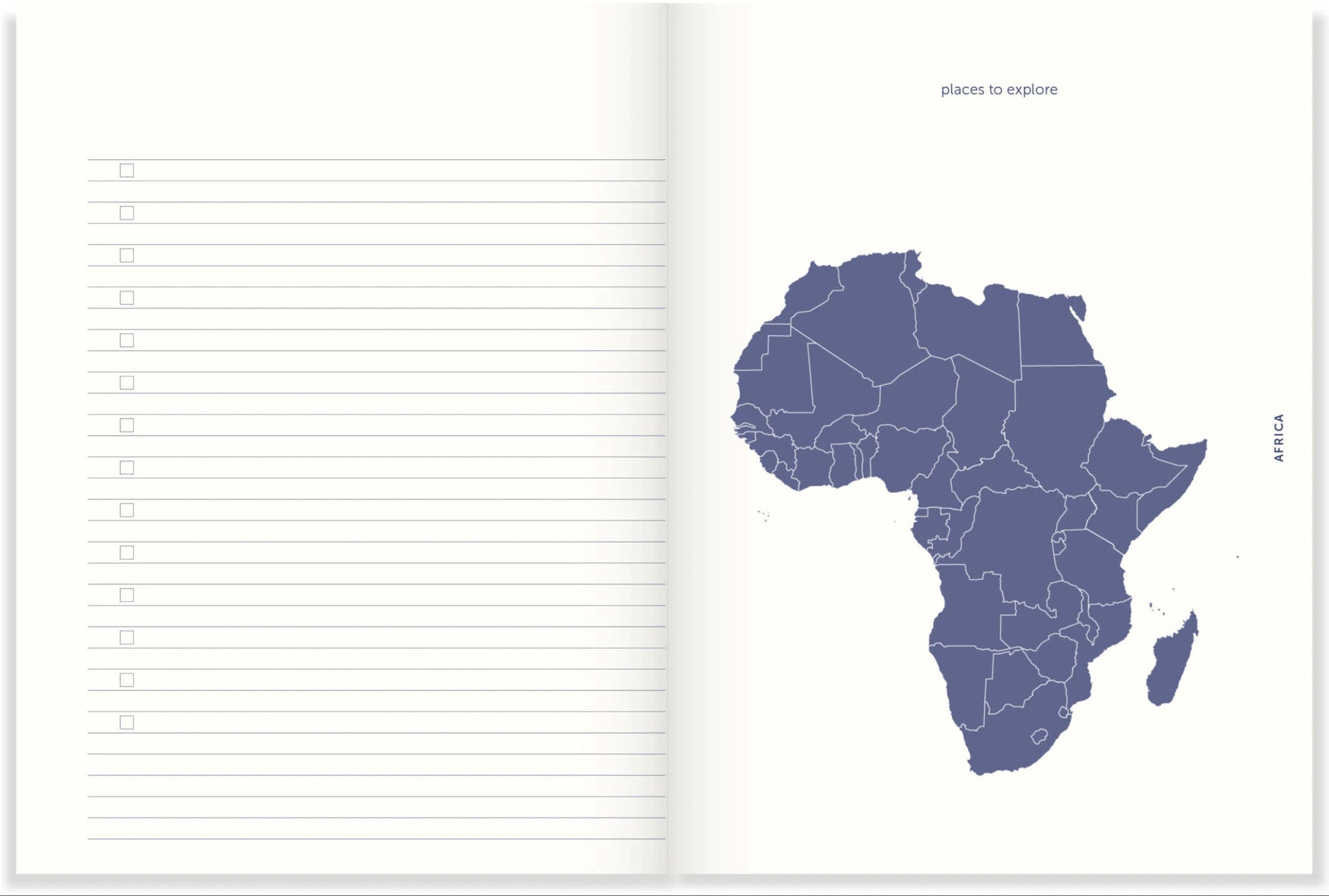 Carnet de voyage - Dark blue