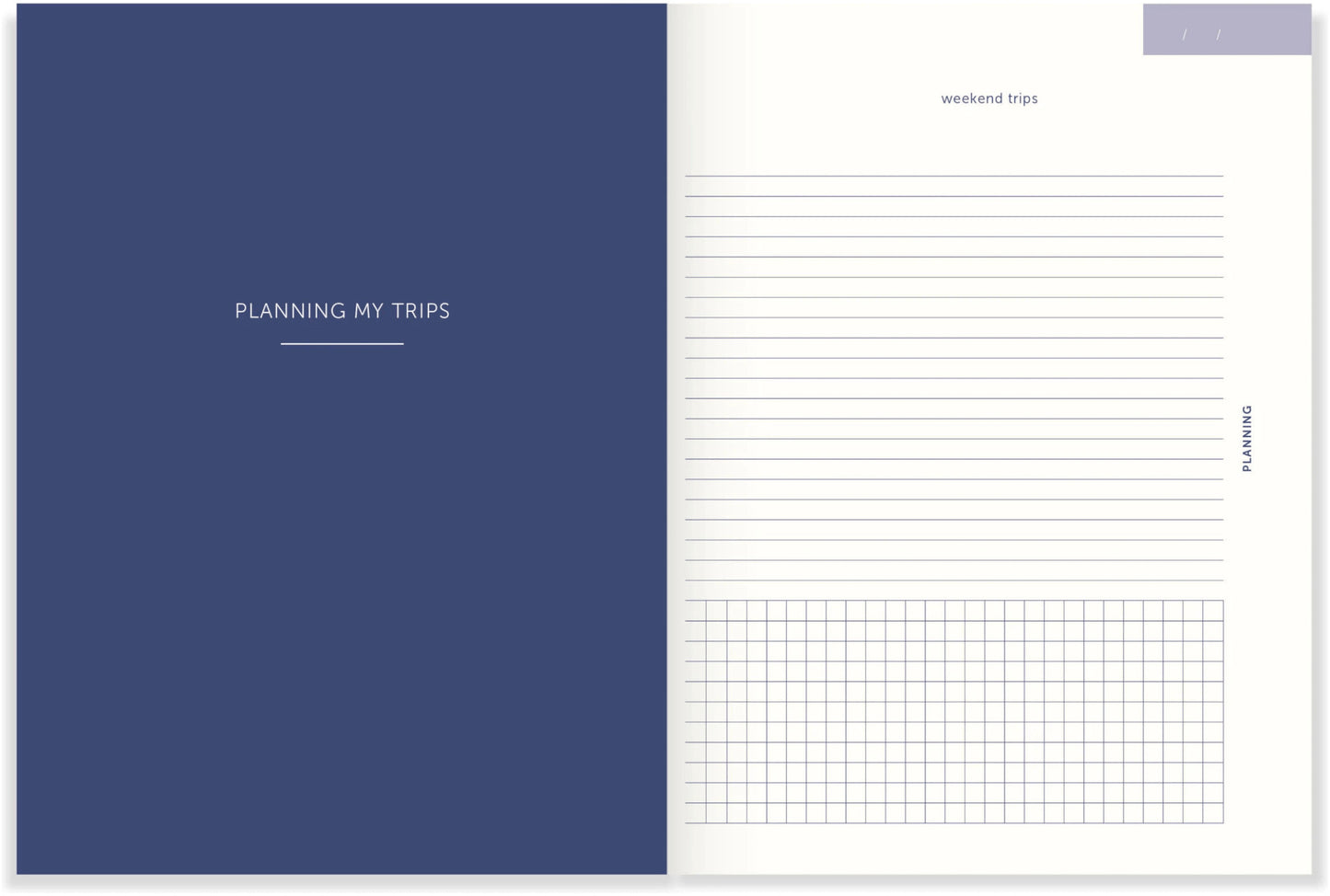 Carnet de voyage - Dark blue