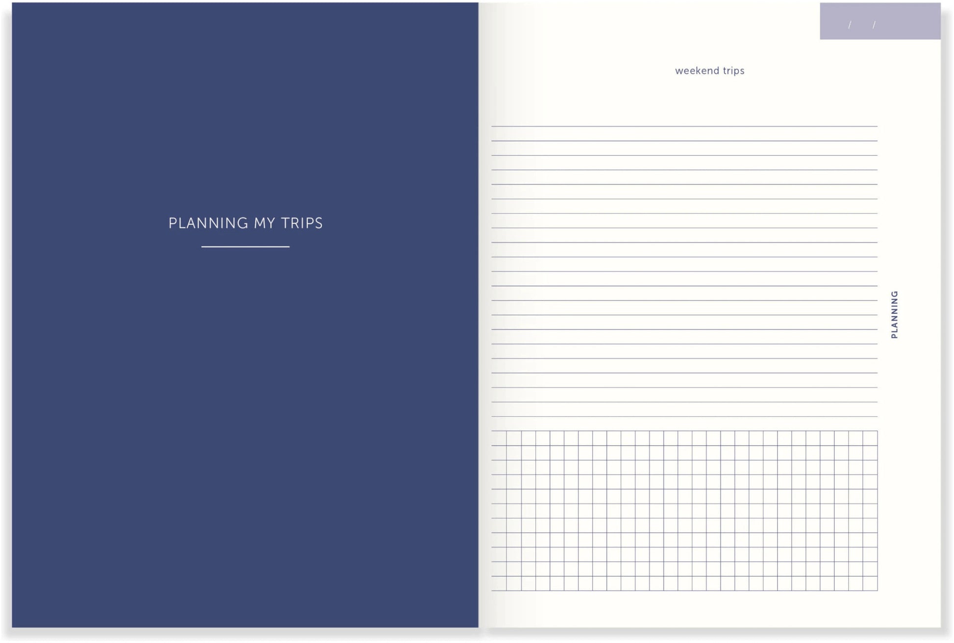 Carnet de voyage - Dark blue
