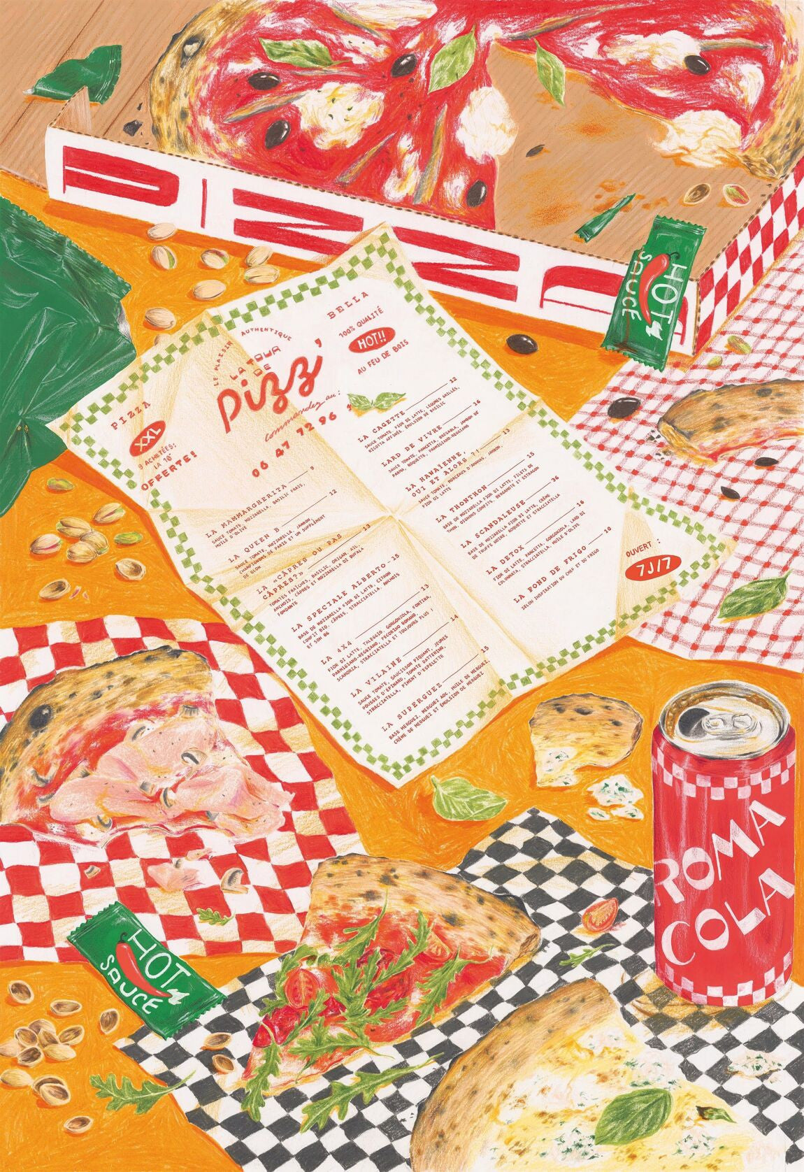 Puzzle Pizza à emporter — Jour férié , Lyon