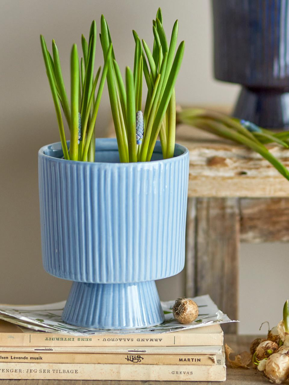 Pot de fleurs Ayleen bleu clair