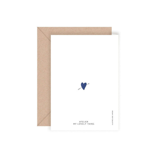 Carte double Sous la pluie