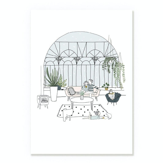 Affiche A4 Jardin d'hiver