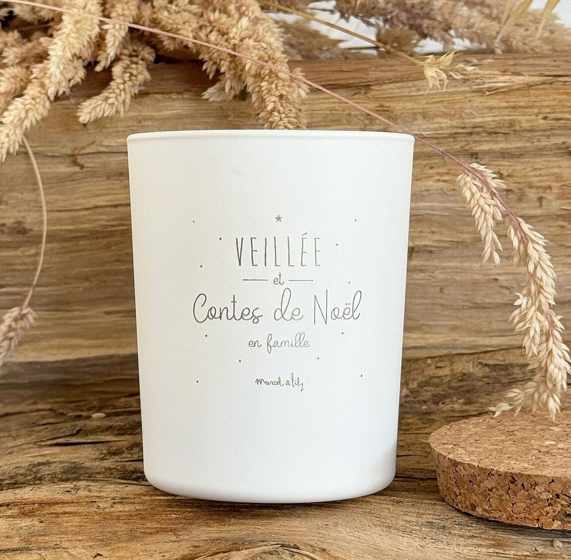 Bougie Veillées et contes de Noël - Orange et cannelle — Marcel & Lily , Lyon
