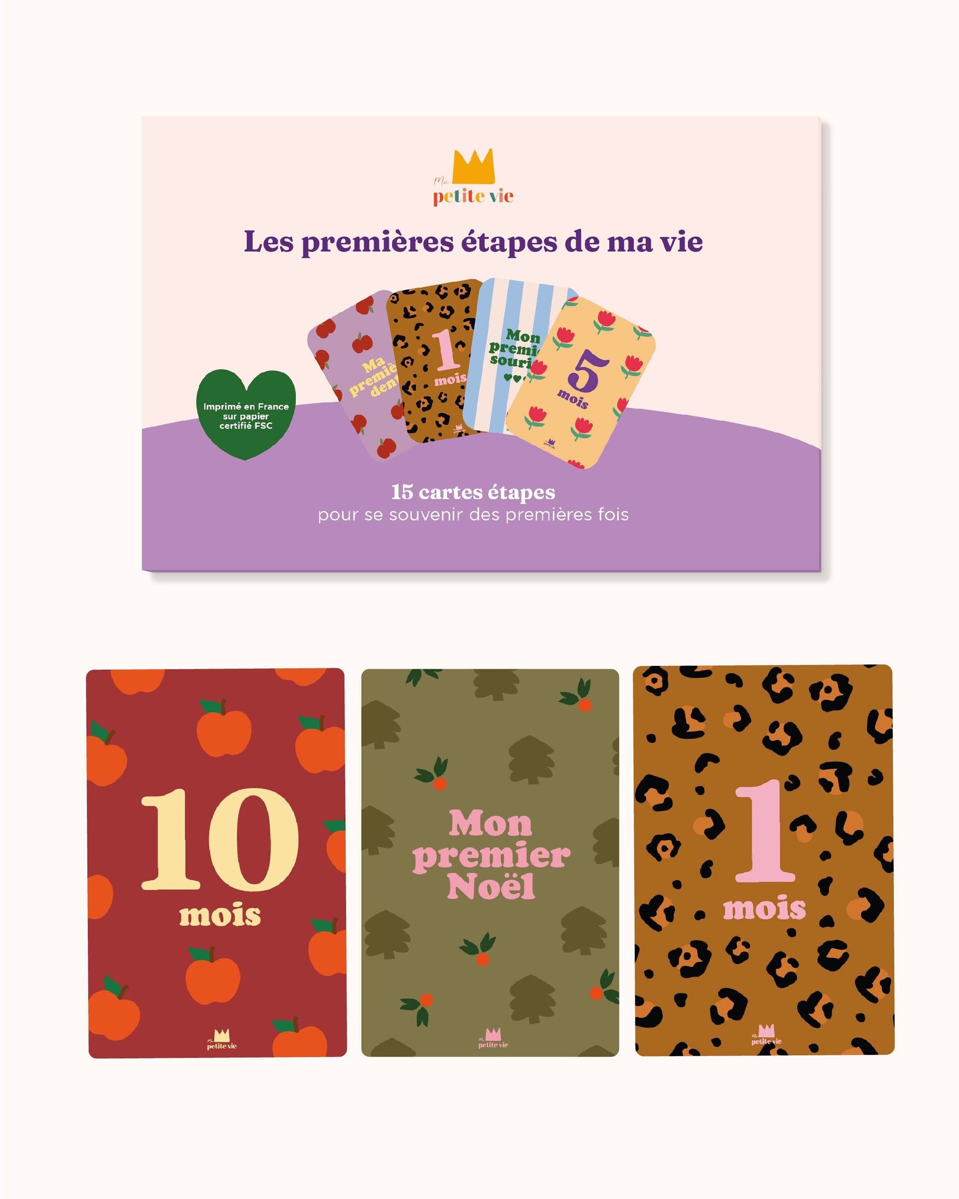 Cartes étapes - Mes 12 premiers mois
