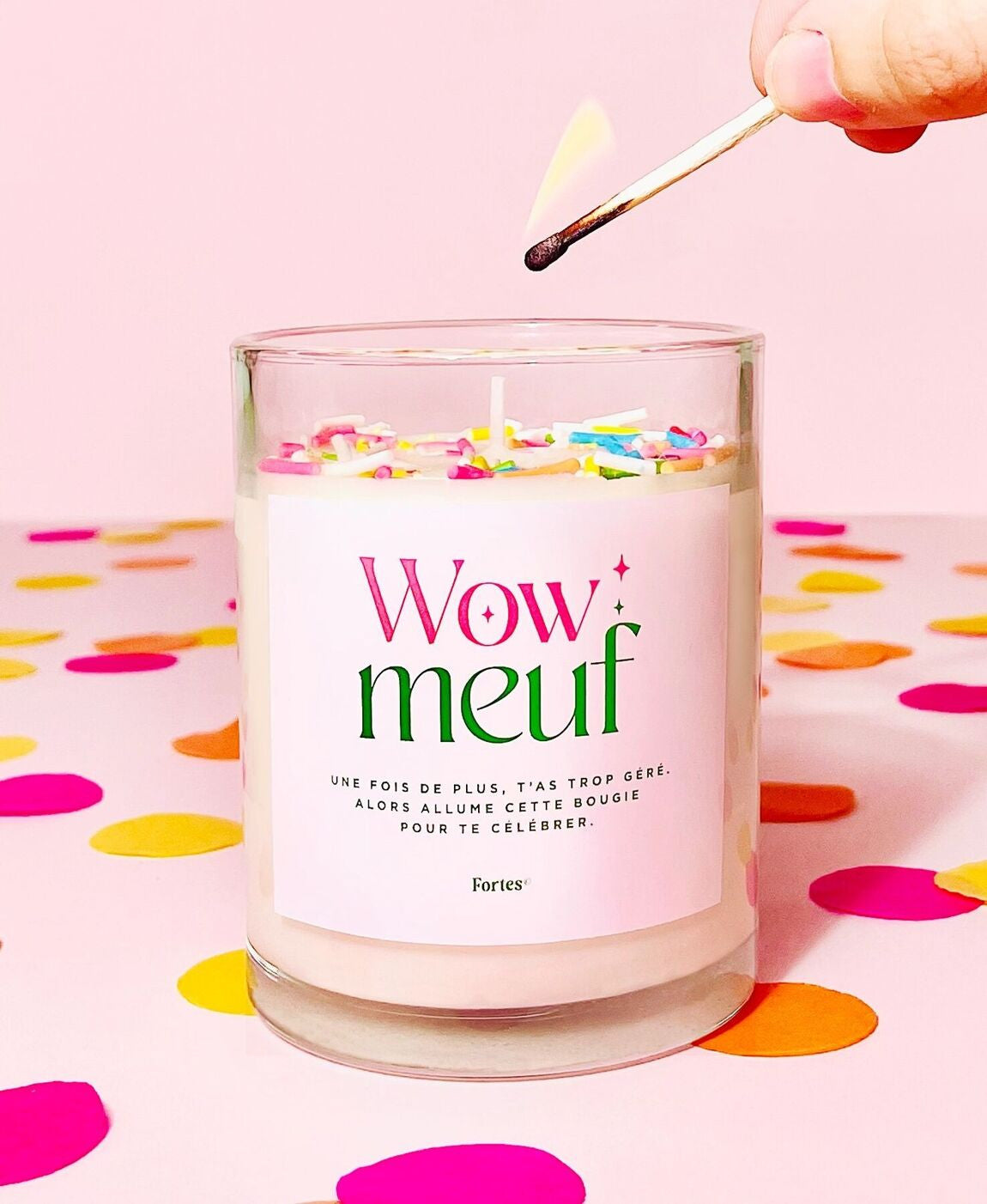 Bougie Pamplemousse et lilas - Wow meuf