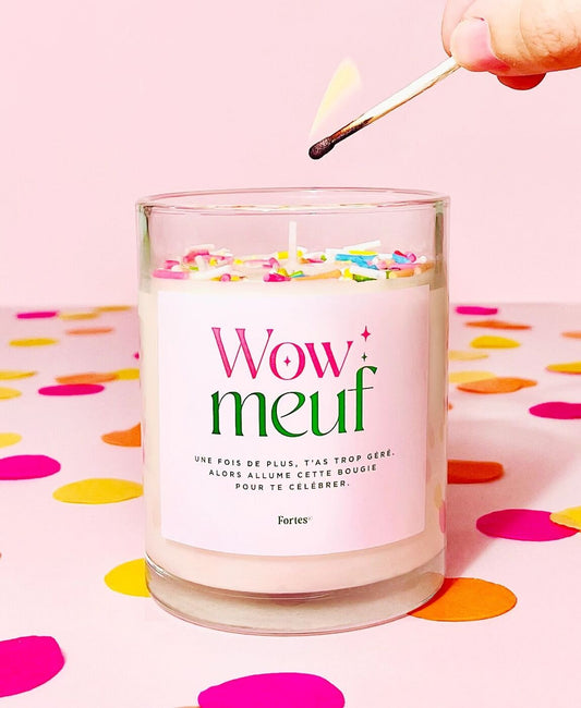 Bougie Pamplemousse et lilas - Wow meuf