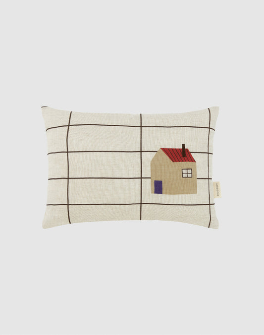 Coussin rectangulaire en lin S - Maison