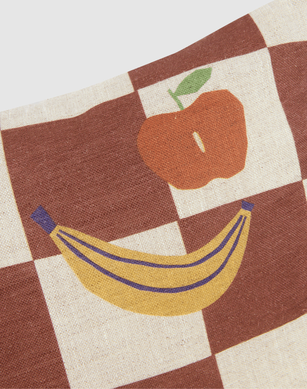 Coussin rectangulaire en lin S - Fruits