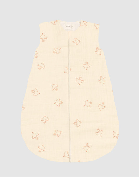 Gigoteuse fluffy mi-saison 0/6 mois - Brown hoshi birds