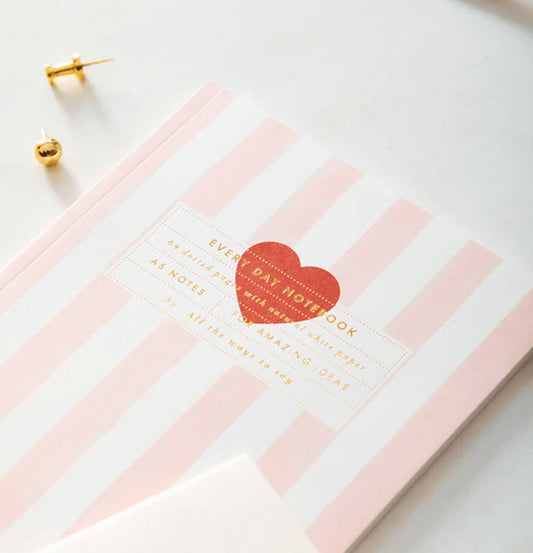Carnet A5 Pink stripes — All the ways to say , Lyon
