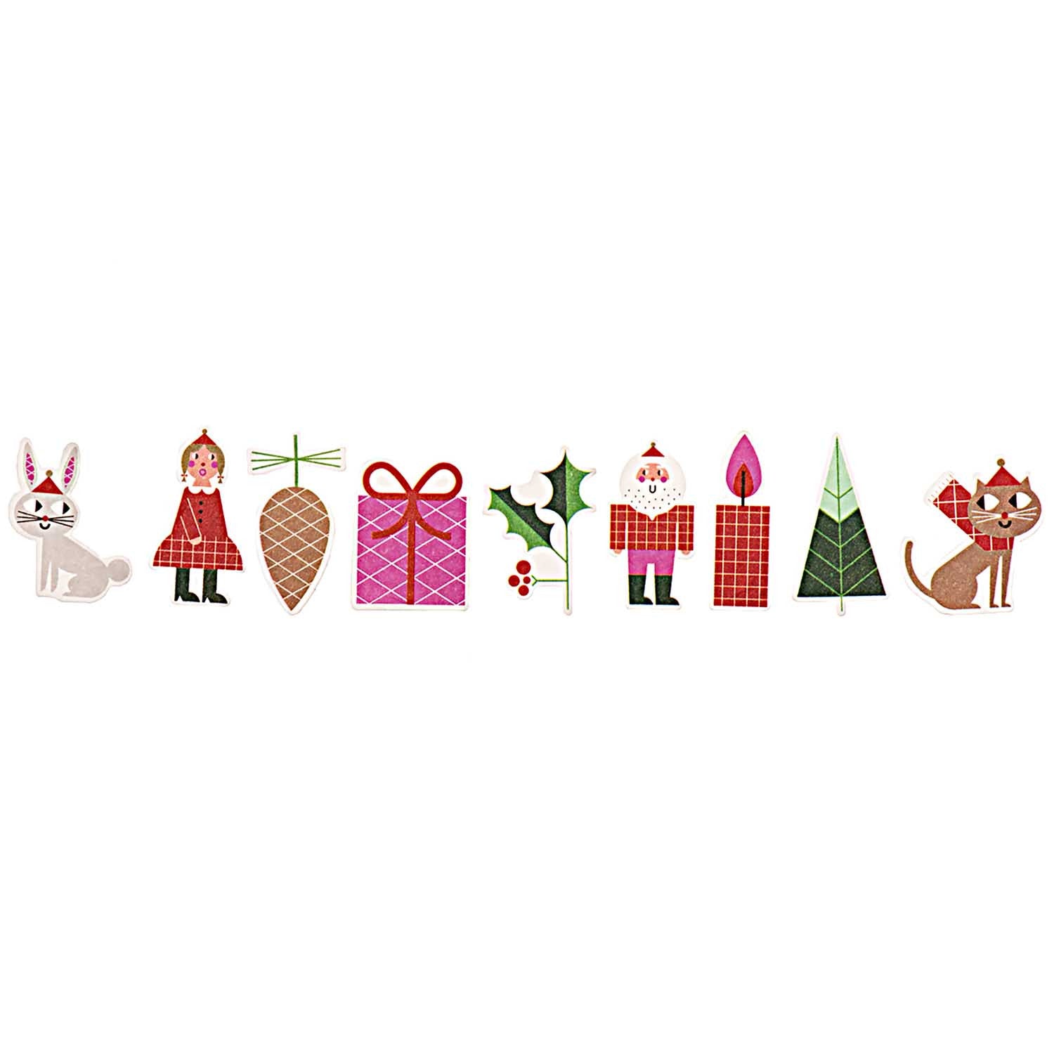 Rouleau d'autocollants washi - Christmas is in the air
