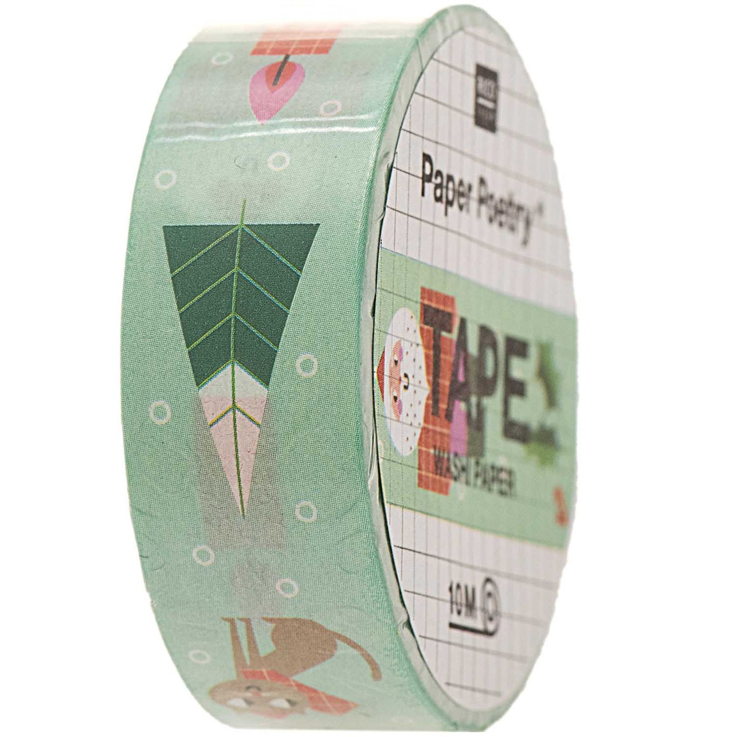 Masking tape personnages de Noël fond vert — Rico design , Lyon