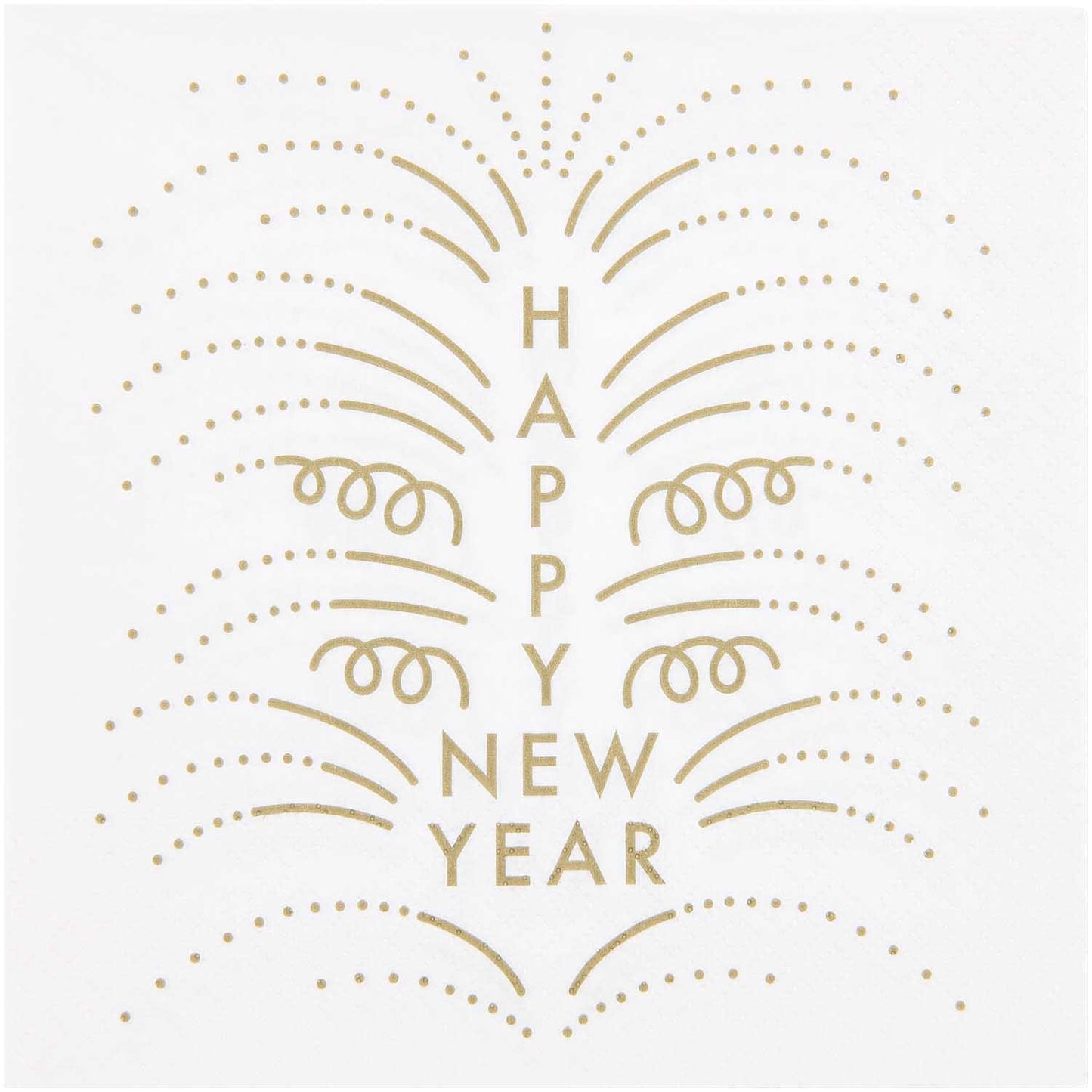 Serviettes en papier Happy new year blanches, par 20 — Rico design , Lyon